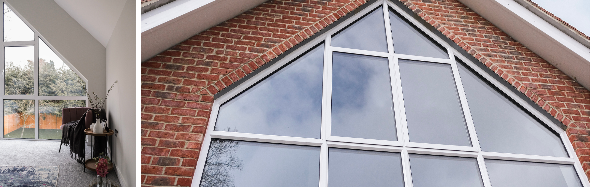 Floor to Ceiling glazing in a modern home