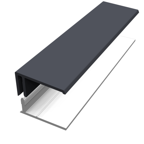 Fortex 2 Part Channel Trim - Anthracite Grey 3m