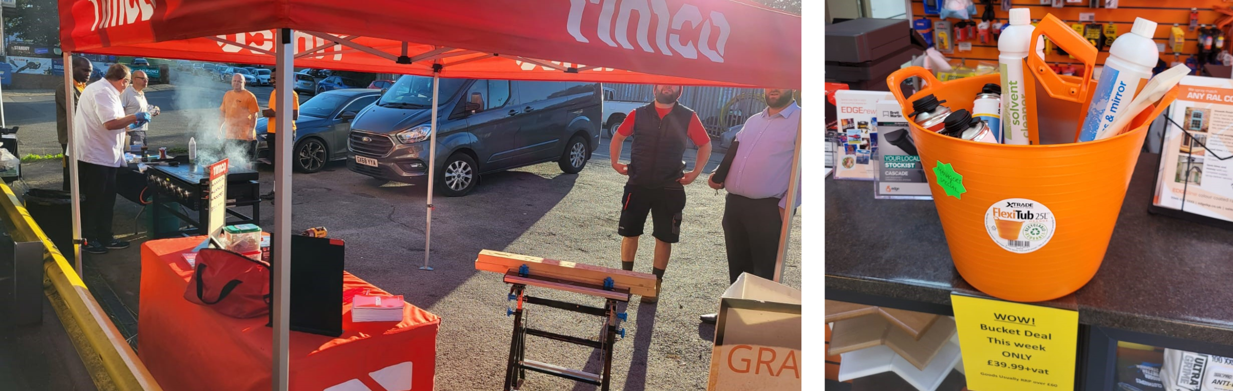 Trade Events | What's been going on? Timco Tent and Orange Trug of goodies