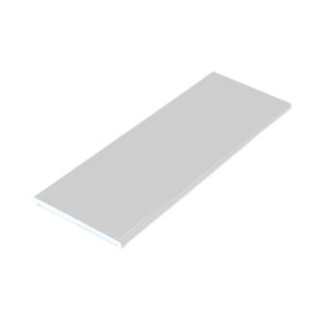 31 x 2mm Aluminium Flat Trim Gloss White RAL9910 - 5m length