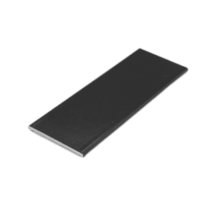 31 x 2mm Aluminium Flat Trim Matt Anthracite Grey RAL7016 - 5m length
