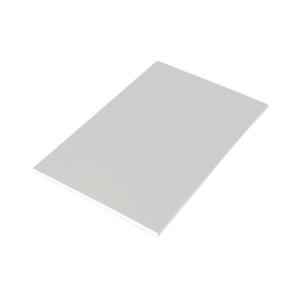 50 x 2mm Aluminium Flat Trim Gloss White RAL9910 - 5m length