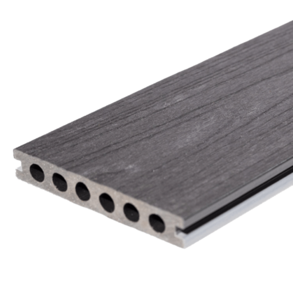 Signature Composite Deck Board 142mm x 3.6m Ebony/Silver Birch