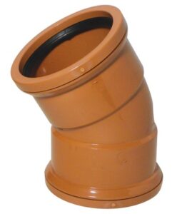 160mm Drainage Double Socket 30° Bend