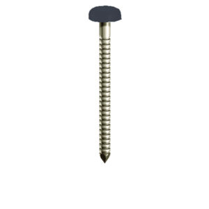 Poly Headed Pins 30mm x 14g Box of 250 Anthracite Grey