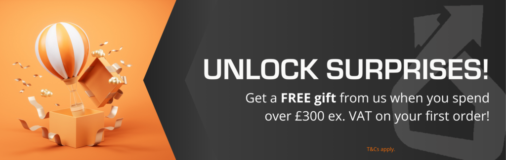 Unlock a free gift with your first spend over £300 ex. VAT.