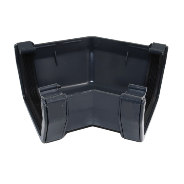 Square PVC Gutter Corner 135 Degrees Anthracite Grey