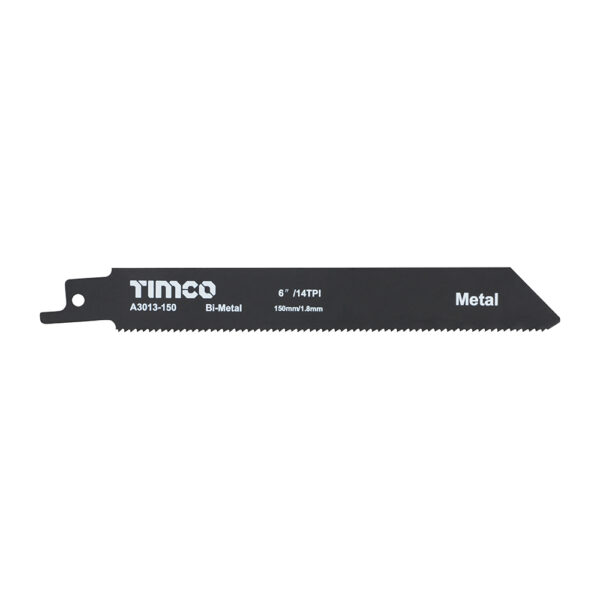 Timco Sabre Saw blades BiMetal Pack 5 14 TPI 150mm