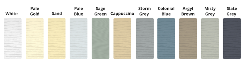 Fortex Cladding colour swatches