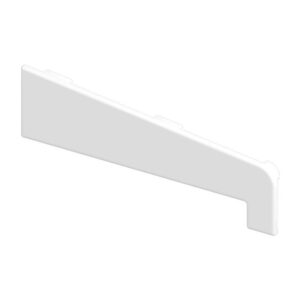 125mm Exterior Window Cill End Cap Pair White