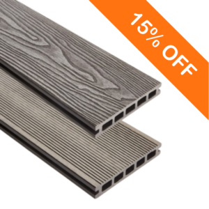 Triton Dual Faced Composite Deck Board 148mm x 5m Grey