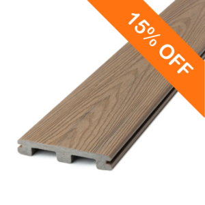 Deckorators Venture Composite Deck Board with Square Edge 140mm x 3.6m Brown