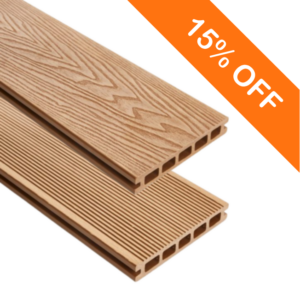 Triton Dual Faced Composite Deck Board 148mm x 3m Teak
