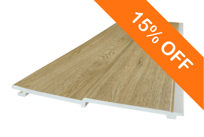 NatureClad 270mm Double Feather Edge Cladding - Coastal Sand 5m