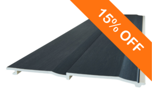 NatureClad 300mm Double Shiplap Cladding - Chiminea Charcoal 5m