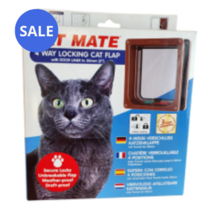 Small Cat Flap (Panel) Brown