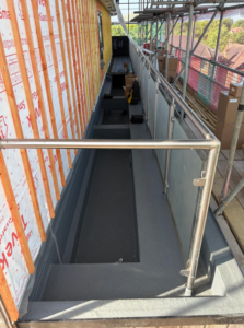 Triton decking balcony project in progress