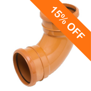110mm Underground Drainage Double Socket 90 Degree Bend