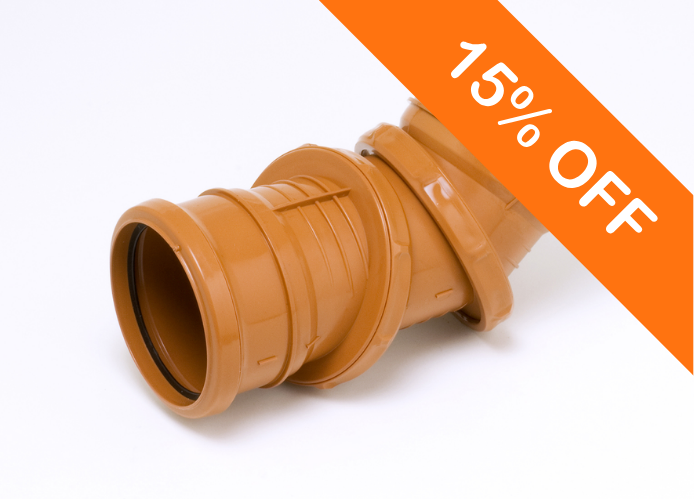 110mm Underground Drainage 0-90 Degree Adjustable double Socket Bend