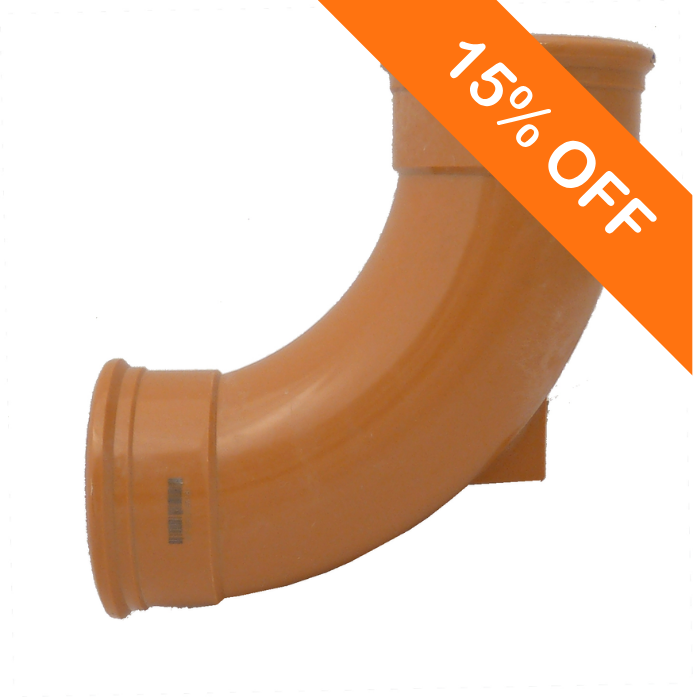 110mm Underground Drainage Double Socket Rest Bend 90 Degree