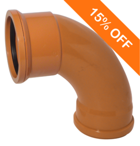 110mm Underground Drainage Double Socket Swept Bend 90 Degree