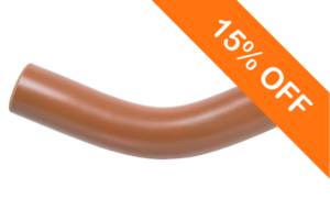 110mm Underground Drainage Plain End Long Radius Bend 45 Degree