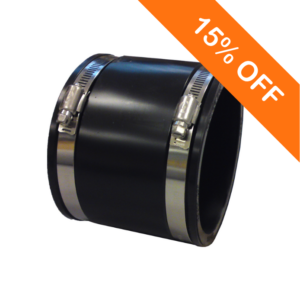 Flexible Coupler 112-112mm PVC to PVC