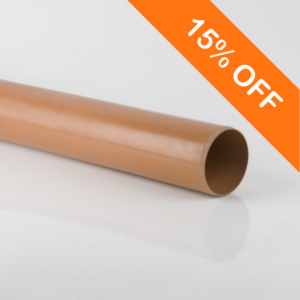 6m Plain End 110mm Underground Drainage Pipe