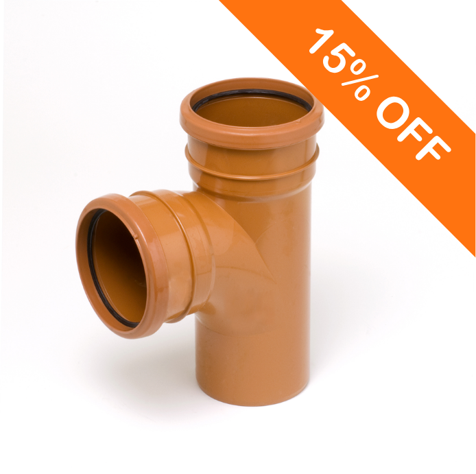 110mm Underground Drainage Double Socket 90 Degree T Branch