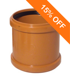 160mm Underground Drainage Double Socket Coupler