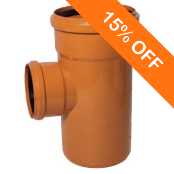 160mm Underground Drainage  Double Socket 90 Degree Branch 110mm Outlet
