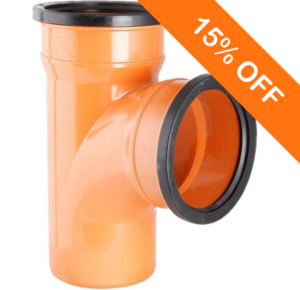160mm Underground Drainage  Double Socket 90 Degree Branch
