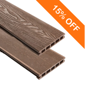 Triton Dual Faced Composite Deck Board 148mm x 5m Brown