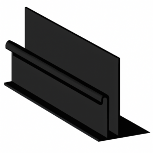 Cladding Wall Starter Trim & Batten Cover 5m Black