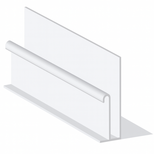 Cladding Wall Starter Trim & Batten Cover 5m White