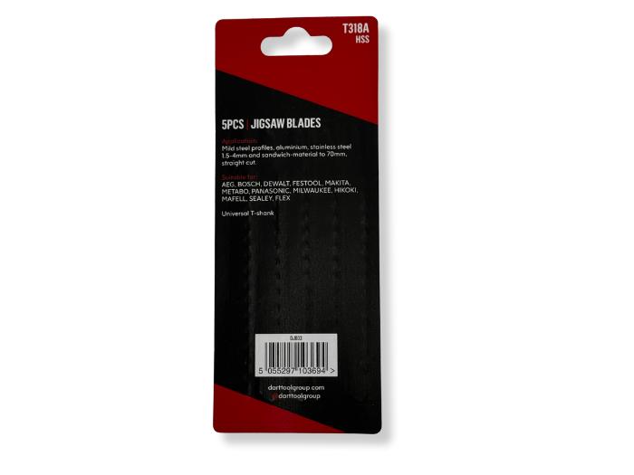Jigsaw Blades fine cut 110/ 132mm Pack of 5