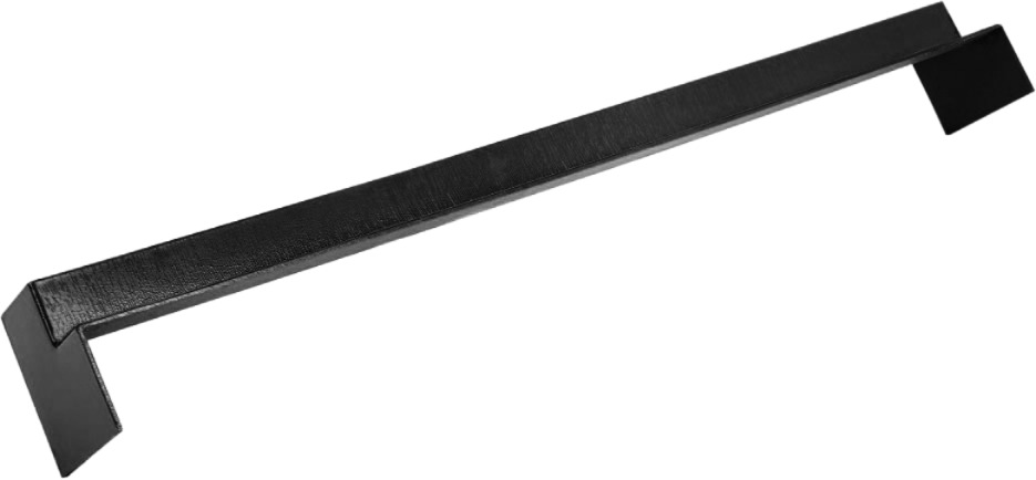 Square Double Ended Internal Fascia Corner 500mm Black Ash Grained