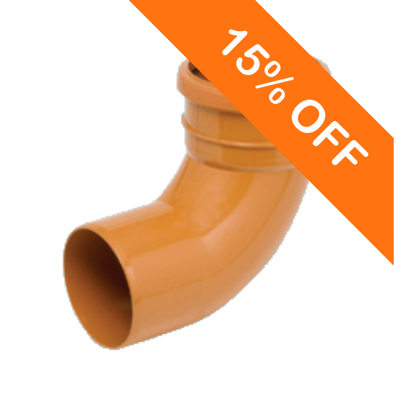 110mm Underground Drainage Single Socket 90 Degree Bend