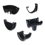 Black Industrial PVC Guttering