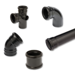 Black Industrial PVC Downpipes