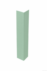 45 x 40 x 1.5mm x 5m Rigid PVC Angle Trim Chartwell Green Grained