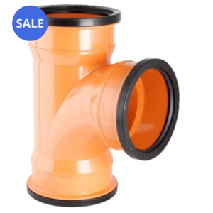 160mm Underground Drainage Triple Socket 90 Degree Branch