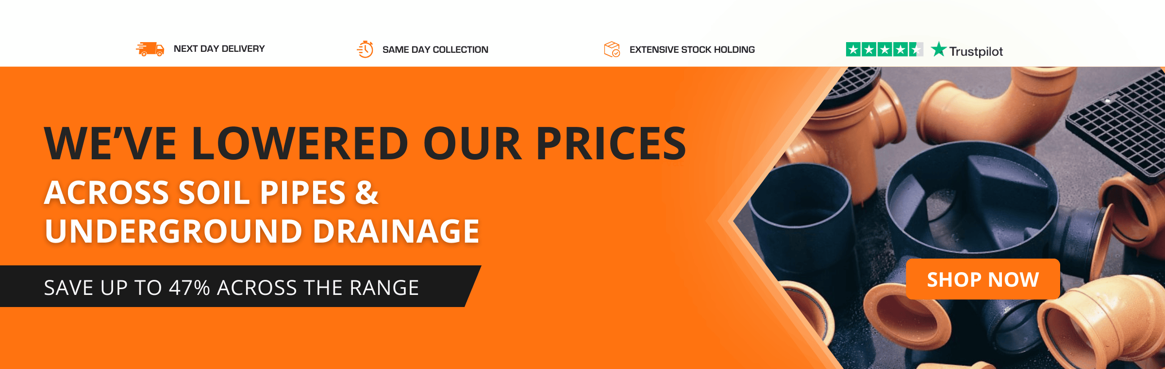 NEW LOWER DRAINAGE PRICES