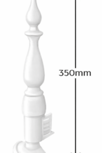 PVC Fleur De Lys Finial 350mm High White
