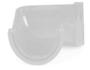 115mm Cast Iron Style Deepflow 90 Degree Angle Porcelain White