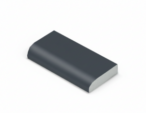 28 x 6mm x 5m Edge Fillet Gale Grey Finesse RAL7016