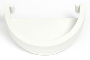 115mm Cast Iron Style Deepflow External Stopend Porcelain White