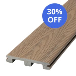 Deckorators Venture Composite Deck Board with Grooved Edge 140mm x 3.6m Brown