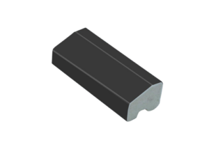 18 x 12mm x 5m Chamfered Block Trim Gale Grey Finesse RAL7016