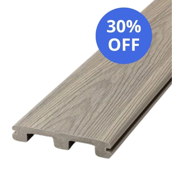 Deckorators Venture Composite Deck Board with Grooved Edge 140mm x 3.6m Grey